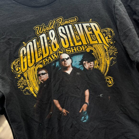 Vintage Pawn Stars Gold & Silver T-Shirt Men’s Medium | Las Vegas Shop Graphic T - Picture 2 of 3